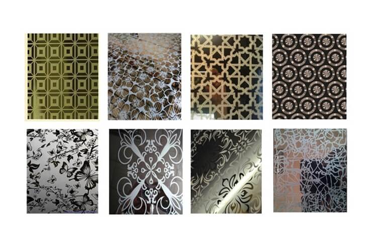 Etching Stainless Steel Sheets At